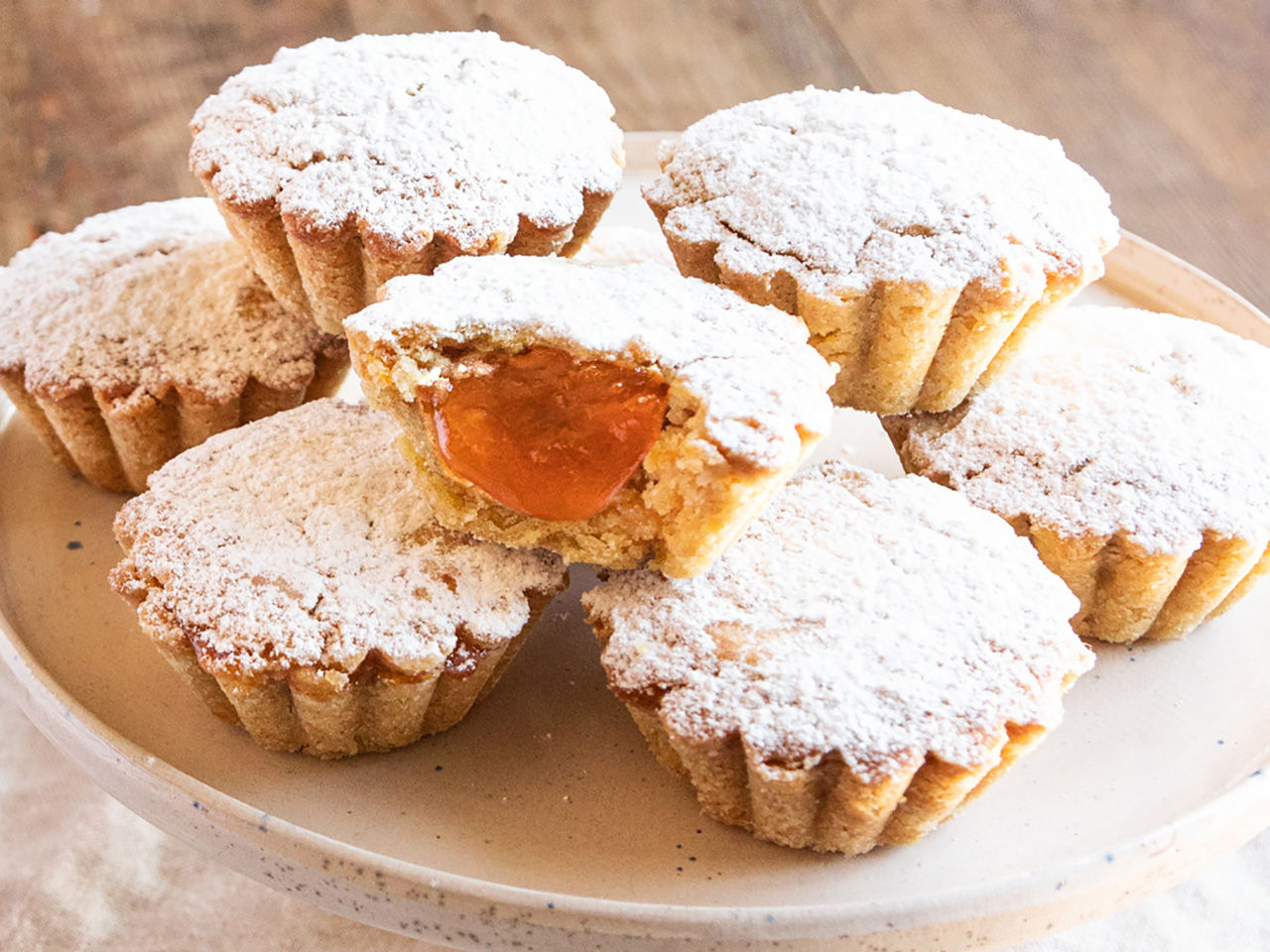 Plätzchen mit Aprikosen-Frucht-Creme